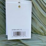 Mac Duggal NWT 67864 Long Sleeve Satin Chiffon Tiered Gown Dress Sage Green Photo 14