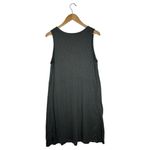 J.Jill  Shirt Dress Womens M Tall Henley V Neck Burnout Sleeveless Beachy Green Photo 1