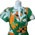 Anthropologie  Maeve The Somerset Kelly Green Floral Maxi Dress Size XS Photo 4