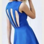 Silence + Noise Urban Outfitters  Blue cutout‎ back Dress NWT size M Photo 0