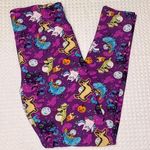 LuLaRoe Purple HALLOWEEN Monsters OS One Size Leggings Photo 0