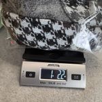 Karl Lagerfeld Sweater Blazer Preppy Womens Large Blue Black Houndstooth Pockets Photo 14