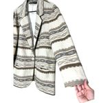 Vintage Casablanca Wool Blend Southwestern Aztec Blazer Coat Size 14 Tan Photo 3
