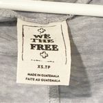 Free People We The XS Astrid Convertible Neck Oversize T-Shirt Gray Spacedye Photo 3