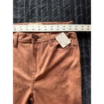 We The Free Brown Faux Suede Skinny Pants Distressed Look Size 27 NWT Photo 6