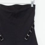 EXPRESS  Womens Metal Cutout Strapless Mini Dress Size XS Black Stretch Edgy Sexy Photo 1