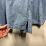 J. Crew Chambray Top Women S Blue Puff Sleeve Denim Blouse Prairie Cottage Core Photo 4
