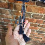 Free People  womens Step Outside crochet striped cropped sweater gray S Photo 2