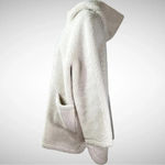 BLACK TAPE Women's Ecru Sherpa Full Zip With Pockets‎ And Hood Size 0X | EUC White Photo 5