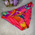 La Blanca 'Isla' Shirred-Band Bikini Bottom in Hot Coral Photo 2