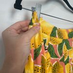 Farm Rio  Fresh Lemons Midi Skirt Small NWT $165 Bright Vacation Fruit Novelty Photo 8