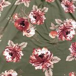 French Grey NWT  Maternity Green Floral Brushed Knit Dress - Size XS Photo 2