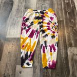 Ivory Ella  Tye Dye Sweatpants Womens XxlColorful Tapered Leg Jogger Pull On Logo Photo 4