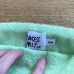 Princess Polly Bandeau Tube Top in Lime Green Fuzzy Knit Photo 3