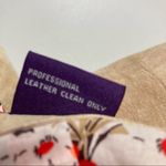 JDS COLLECTION,Women’s Leather Jacket, Tan, Large, Floral lining, Snap button Tan Photo 7