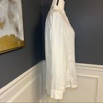 Flax  Linen Button Down Mandarin Collar Shirt Photo 3