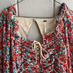 Free People Mabel Bustier Floral Blouse in Roses Combo Size S Photo 3