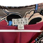 Joan Rivers Large Colorful Paisley Patchwork Open Front Blazer Jacket Artsy Black Photo 4