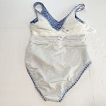 Ann Taylor NWT  LOFT Beach Blue Gingham Rope Tie Waist One Piece Swimsuit MEDIUM‎ Photo 7