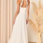 Lulus New Dance All Evening White Lace Maxi Dress Size Medium MSRP $118 Photo 2