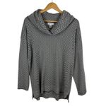 Calvin Klein  Womens Cowl Neck Tunic Sweater Sz‎ Large Herringbone Comfort Cozy Photo 0