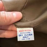 J'envie New York Made in USA Rose Embellished Single Button Blazer Size 14 Tan Photo 9