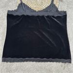 Coldwater Creek NWT  Women’s Black Velvet Lace Cami Tank Top Bra Liner Goth 1X Photo 6