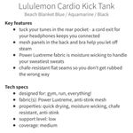 Lululemon Cardio Kick Tank Beach Blanket/Blue Aquamarine/Black Tank Top 12 Photo 12