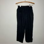 Quince ‎ 100% linen pull on pants black elastic waist women’s size small casual Photo 5