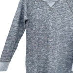 Banana Republic  size XS long sleeve tunic sweater gray side zip hem‎ detail Photo 2