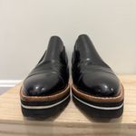 Vince  Alona Black Patent Leather Slip On Oxford Loafer Dress Shoes 9 Photo 6