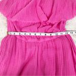 Michael Stars MICHAEL STARS Riya Pink Strapless Cotton Gauze Jumpsuit Wide Leg Beach Size XS Photo 9