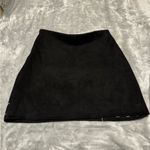 Miami  Black Floral Embroidered Mini Skirt Photo 1