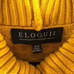 Eloquii Mustard Yellow Long Sleeve Honeycomb Turtleneck Sweater Dress Size 14 Photo 2