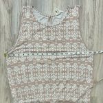Loft  Outlet Lounge Pink White Geo Print Blouson Casual Sleeveless Romper Size L Photo 2
