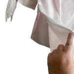 Club Monaco Club Monaco Women Top 4 Light Pink Off The Shoulder Short Tie Sleeve Cotton Photo 3