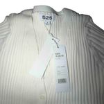 525 America Ribbed Knit Maxi Dress Button Front Long Sleeve, Chalk, Size S, NWT Photo 4