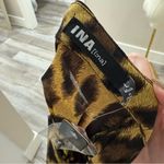INA  Yellow and Black Cheetah Button Up‎ Blouse Size Large NWT Photo 5