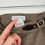 St John Sport Women's Plaid Pants Sz 6 Brown Photo 4