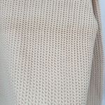 Main Strip  Women's Knit Turtleneck Pullover‎ Sweater Cream Size Small fisherman Photo 6