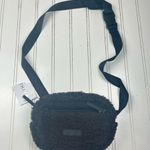 Athleta Black Sherpa All About Shearling Belt Fanny Pack Crossbody Bag NWT Photo 0