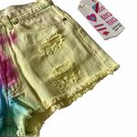 Levi's Vintage: ® ★ Red Tab 501’s® ★ Ripped Tie Dye Cut Off Festival Denim Shorts Photo 3