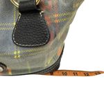 Dooney & Bourke Vintage Plaid Christmas Handbag Purse Madras Patchwork Photo 6