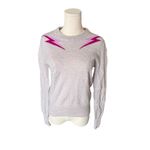 AQUA - Cashmere Lightning Bolt Sweater 100% Cashmere Sz S Photo 1