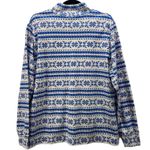 Lands' End Womans Mock Neck Size XL Fair Isle Nordic Snowflakes Winter Holiday Photo 1