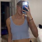 PacSun Light Blue Cropped Tank Top Photo 0