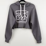 MV Vintage Fleece Women's Medium Cropped Hoodie Gray Coronado California Surf Photo 0
