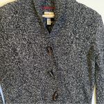 G.H Bass Black White Knit Cardigan Sweater Size XS Photo 4