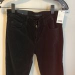 J Brand J. Brand Selena Black Velvet Lace Hem Crop Boot Pants Photo 4