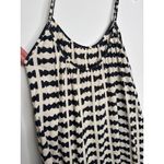 Bel Kazan Bow Print Maxi Dress Black White Ruffle Hem Boho Resort large Photo 13